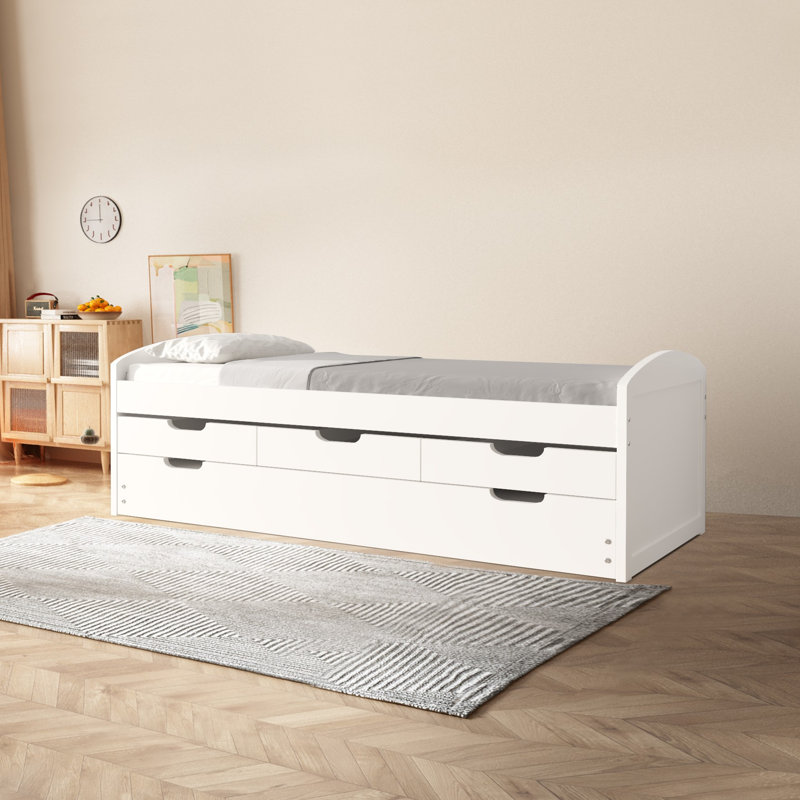 Debraann Daybed,Daybed with Trundle, White