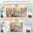 21"-96" Closet System With 3 Drawers And 3 Rods(Can Be Cut To Fit)-1254504141