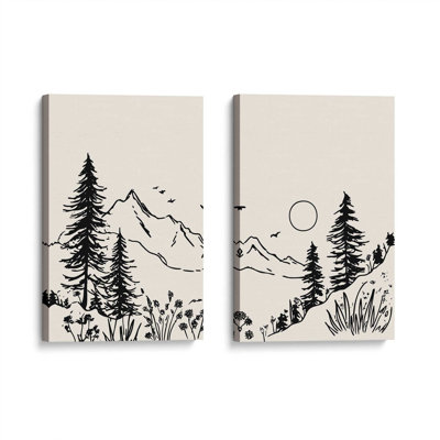 Whispering Peaks v3 Set of 2 Prints