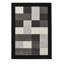 Tenenbaum area rug Machine Woven Black-1440171022