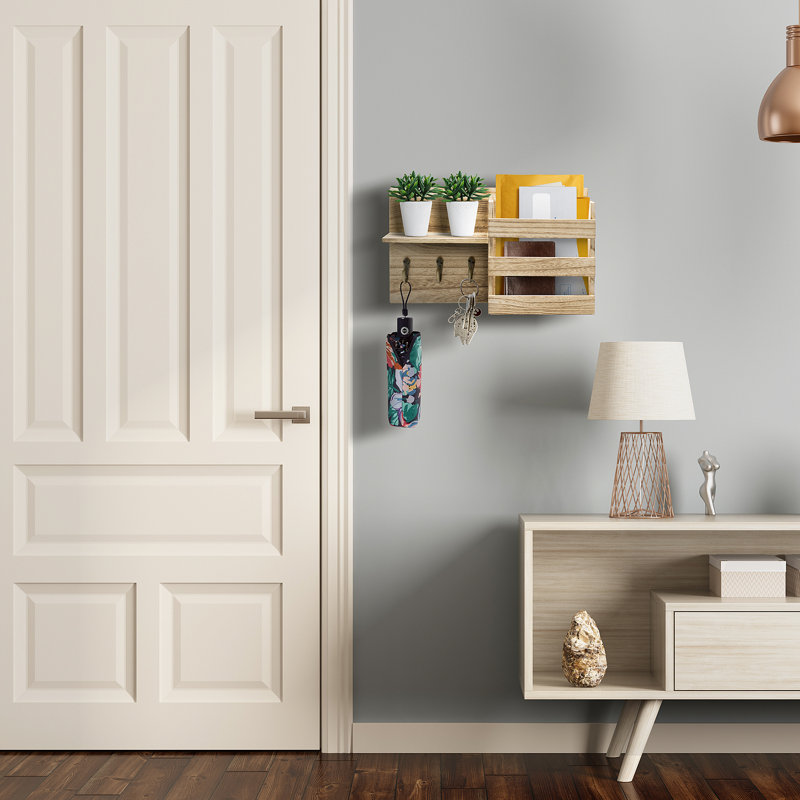 Square Solid Wood Floating Shelf