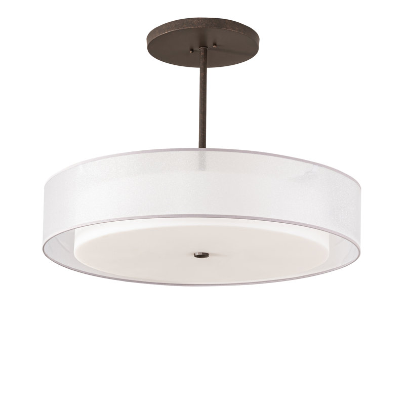 4 - Light Dimmable Drum Chandelier