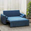 3 Seater Linen Sofa Bed-814677525