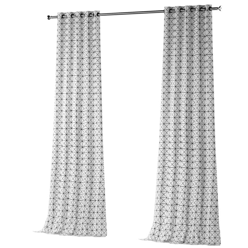 Borkowski Cotton Semi Sheer Curtain Single Panel