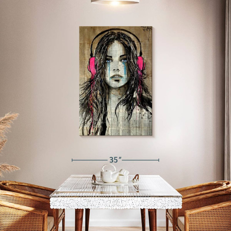 Leisha Wired For Sound, 45" H x 30" W
