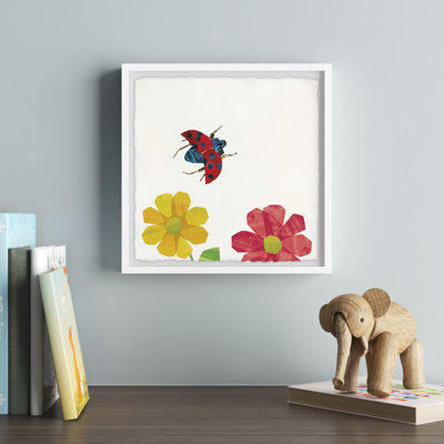 Kennedy Friendly Insects Triptych Framed Art with Deckled Edges