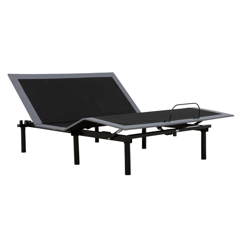  Structure de lit réglable Firebaugh avec télécommande câblée, relevage de la tête et des pieds, dégagement nul