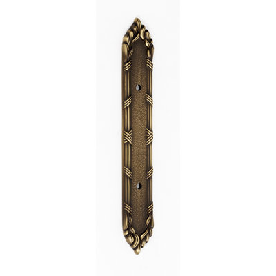 Ribbon And Reed Brass Back Plate