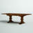 Lassale Modern Dining Table - a Rectangle Kitchen Table Top with Removable Leaf & Double Pedestal Base, Antique Walnut-216610061