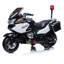 Moto 2 places avec sirène d'urgence 24V 4.5AH Édition agent de police, lumières, musique
