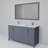 Jacques 60 in. W x 22 in. D Double Bath Vanity, Faucet Set and 58 in. Mirror-51244999-113024817