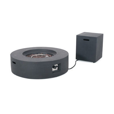 Fen Concrete Propane Smokeless Fire Pit Table