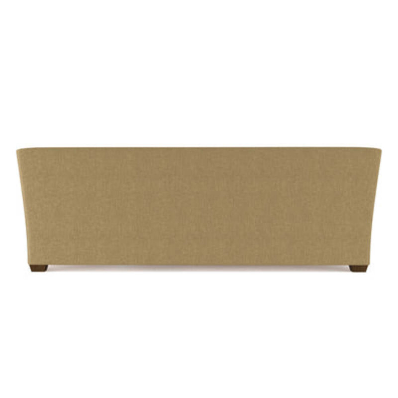 Rivington Flare Square Track-Arm Sofa, 31" H x 96" W x 37" D, Box Weave Linen Marzipan, Dark Brown