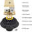 Square Shower Drain With Flange, Brushed Gold