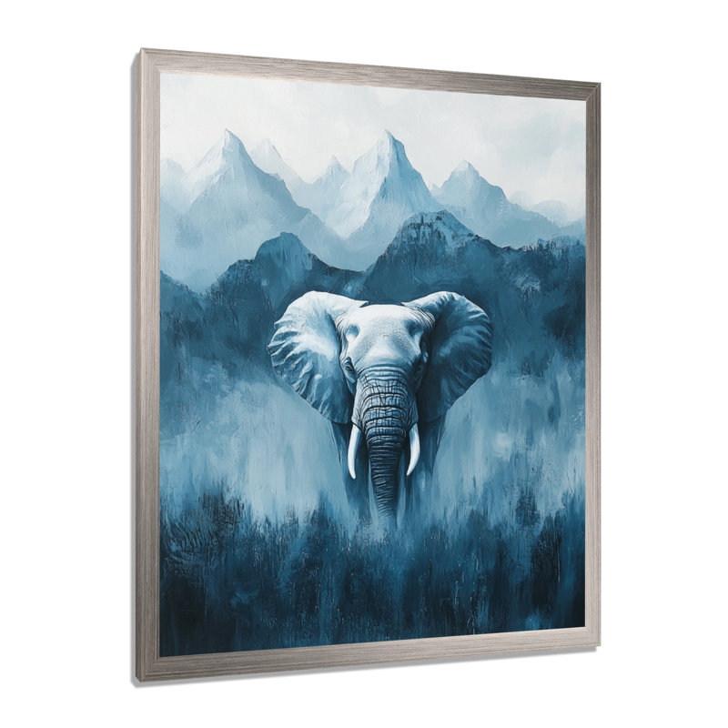 Iglesias - Animals Wall Art, H 32 po x l 24 po, Reproduction encadrée d'une seule photo, Argent argent
