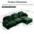 3 Modular L Shaped Couch, Chenille, Ergonomic And For Living Areas , 3, Modular, , Cushion,-338064800