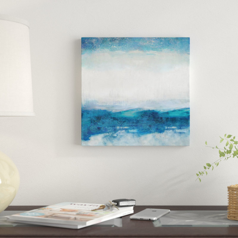«Aqua Motion», reproduction sur toile, H 18 po x l 18 po x P 1,5 po, Toile tendue, Pas de tapis
