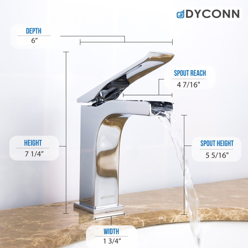 Single-Hole Single-handle Bathroom Faucet, Chrome