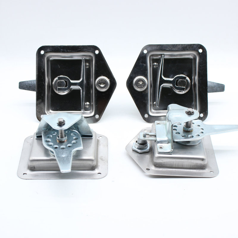 4PCS Stainless Steel T-Handle Lock with Keys  Truck Tool Box Latch