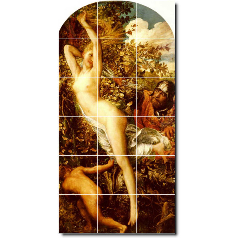 Carreau de peinture murale en céramique 24 po x 48 po 8 po x 8 po, George Watts, peinture nue W09481