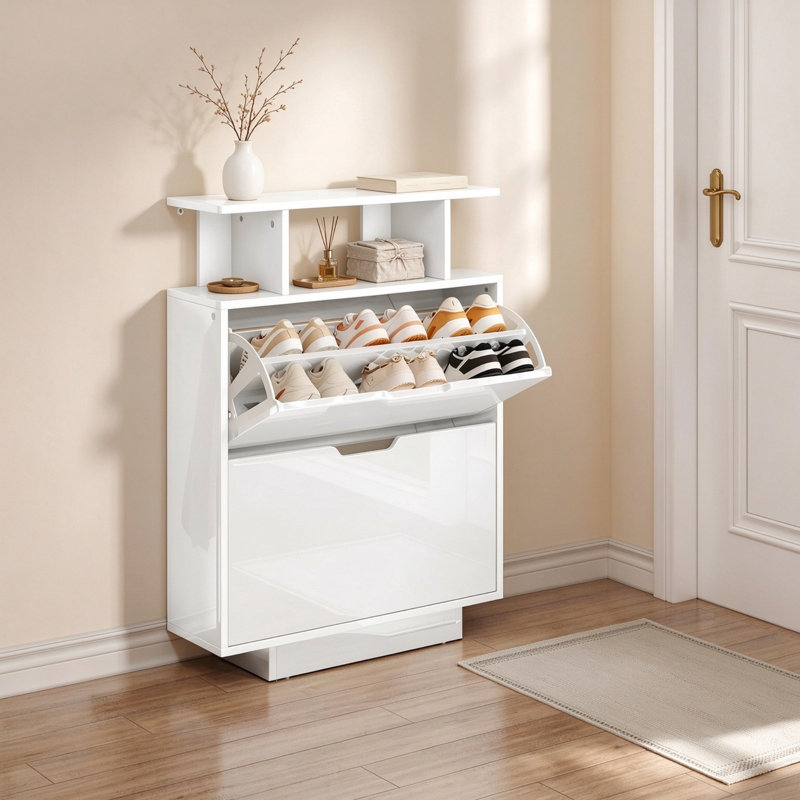 24 Pair Shoe Storage Cabinet