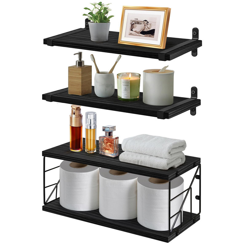Reyka Floating Shelf, Black