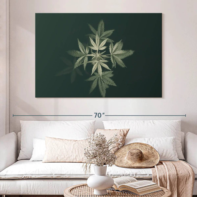 Marijuana en noir, H 34 po x l 51 po