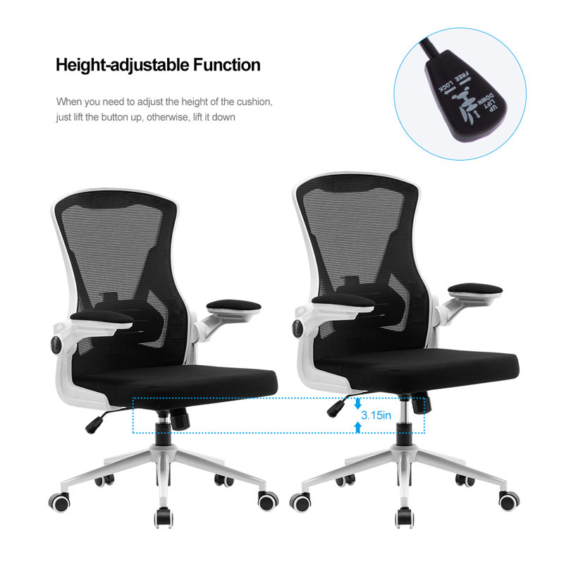 Chaise de travail ergonomique Kealoha, Blanc