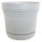 Saturn Traditional Plastic Indoor/Outdoor Round Planter with Saucer-310154100-353335652