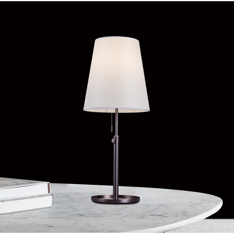 Lampe de table en bronze améthyste 25,94 "avec USB