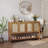 Sideboard Buffet Cabinet With Storage, Boho Credenza Storage Cabinet With 4 Doors And Adjustable Shelf, Wood Coffee Bar Console Cabinet Buffet Table For Kitchen, Dinning Room, Entryway