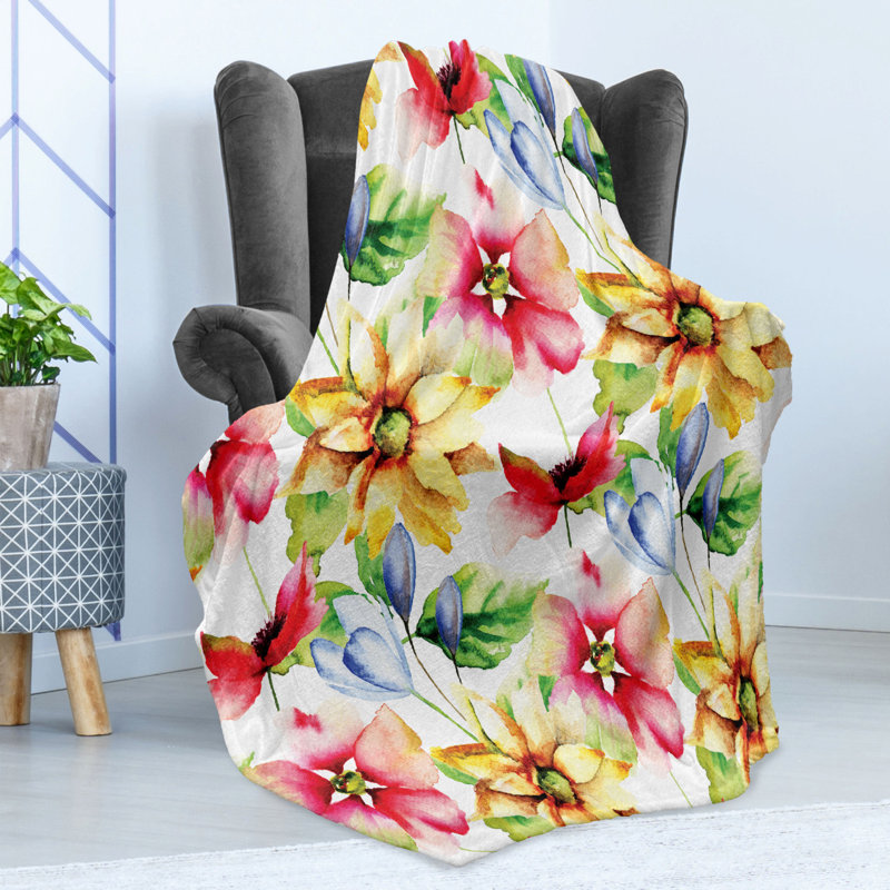 Hand Woven Throw Blanket, 60" W x 80" L