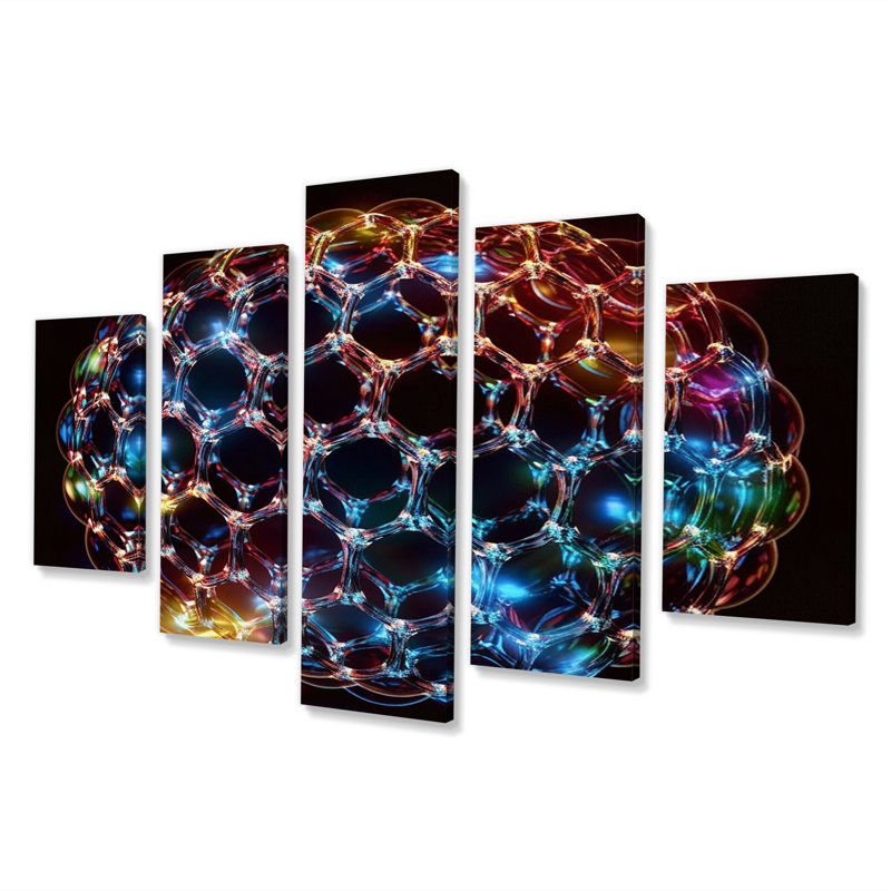 Circulare Infinity Matrix I - Fractals Wall Art Print - 5 panneaux