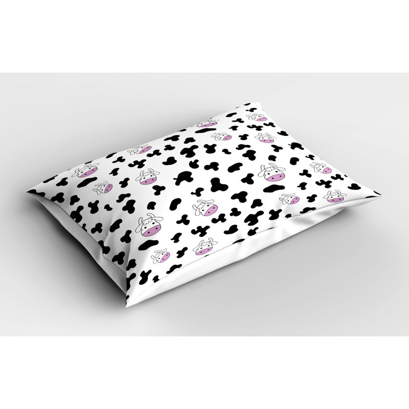 Cow Polyester Sham Set, Twin