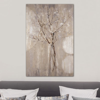 Champagne Blossoms 1 Piece Wrapped Canvas Painting
