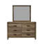 Commode 6 tiroirs en bois massif Contemporary Contemporary Rustic