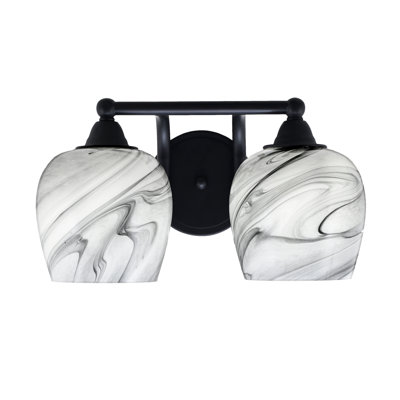 Barre d'éclairage de salle de bain 2 lumières Sohara