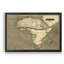 Carte de l’Afrique de Thomson-impression d’art graphique sur toile encadrée-1107463888-1107463889