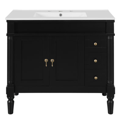 Meuble-lavabo 36 po avec lavabo en céramique
