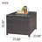 Kaniha Square Metal Outdoor Coffee Table , 23.89'' in. W 23.89'' in. D-720251901