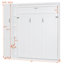 Lit escamotable avec tête de lit éclairée, armoire et tablettes-150823596-150823597