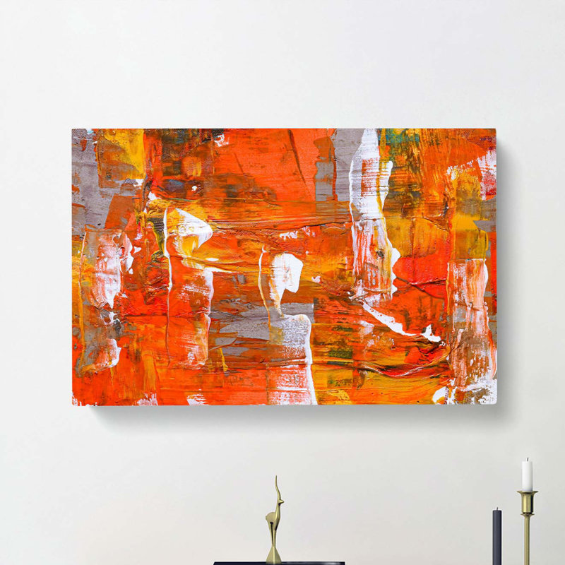 Abstract Art Painting Vol.252 by S.Johnson - Wrapped Canvas Painting, 35cm H x 50cm W x 3cm D