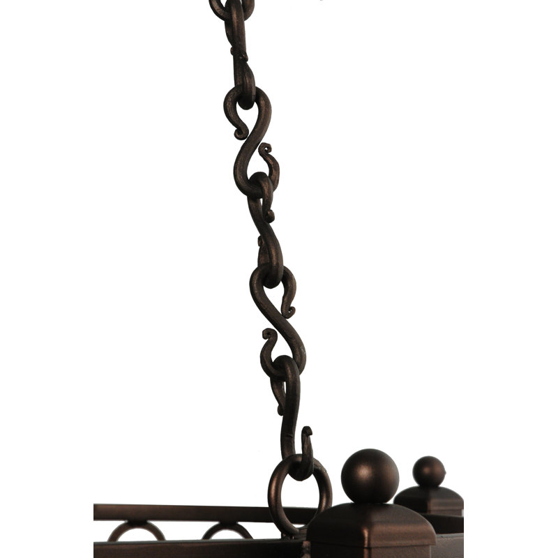 Revival Deco Oblong Handcrafted Hanging Pot Rack