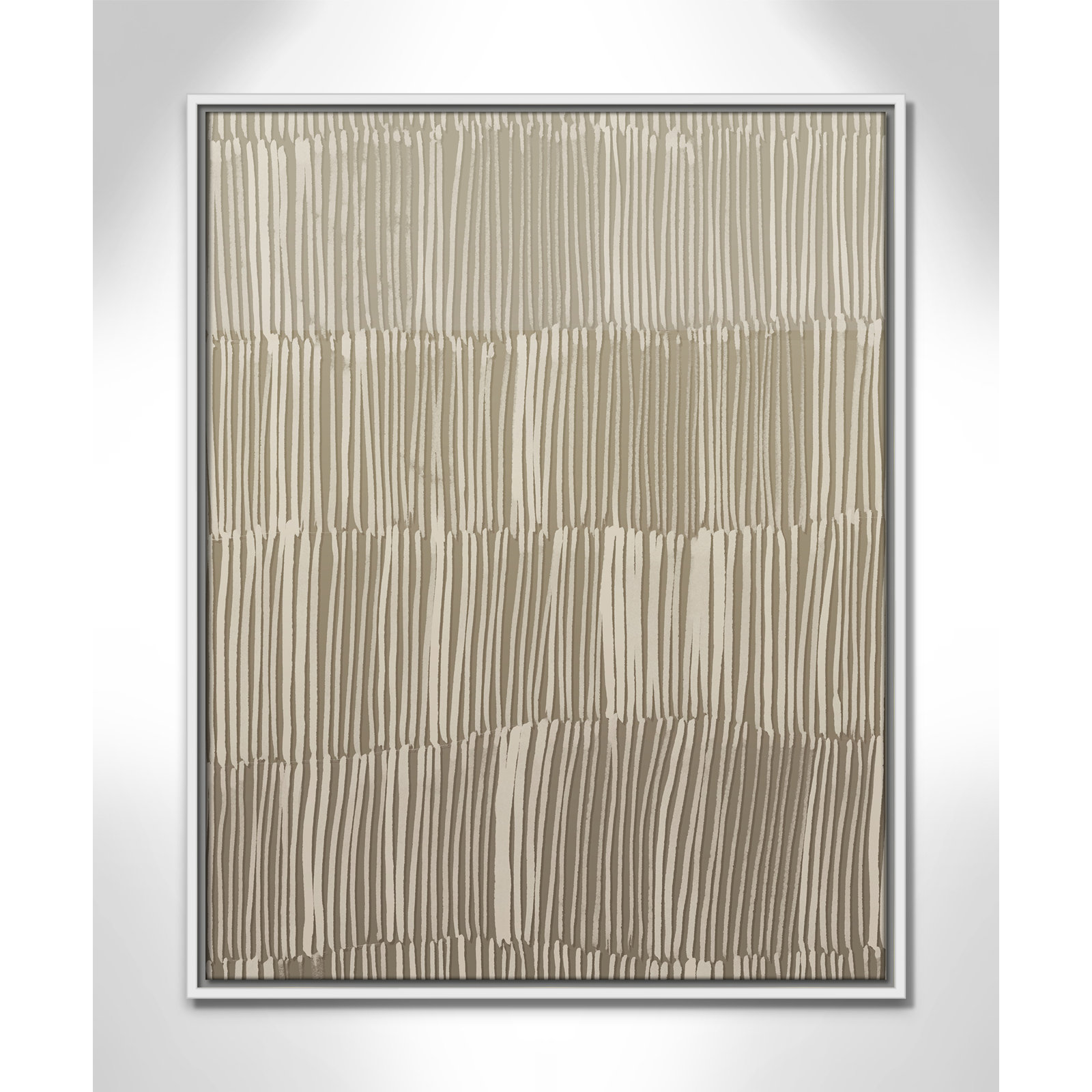 Linear Calm II Print by , 29.5" H x 23.5" W, White Floater