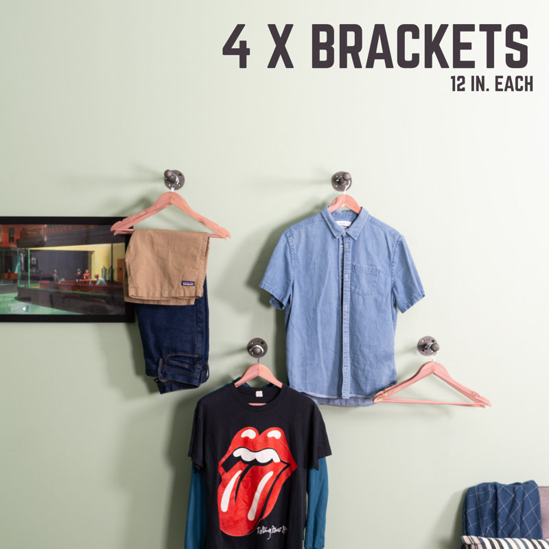 Laeff 3'' Metal Wall Mounted Clothes Rack