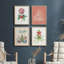 Merry Christmas Candy Cane Presents Tree - ensemble de 4 reproductions de cadres photo simples-97770233-97770230