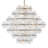 Rene 16 - Light Steel Dimmable Chandelier