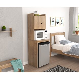 Easy to Assemble Durable Wooden College Dorm Station Designed for Dorm Mini  Fridges