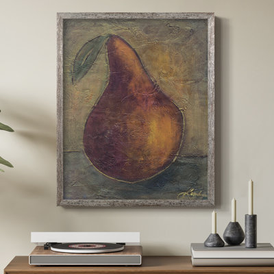 Reproduction encadrée poire II - bois massif