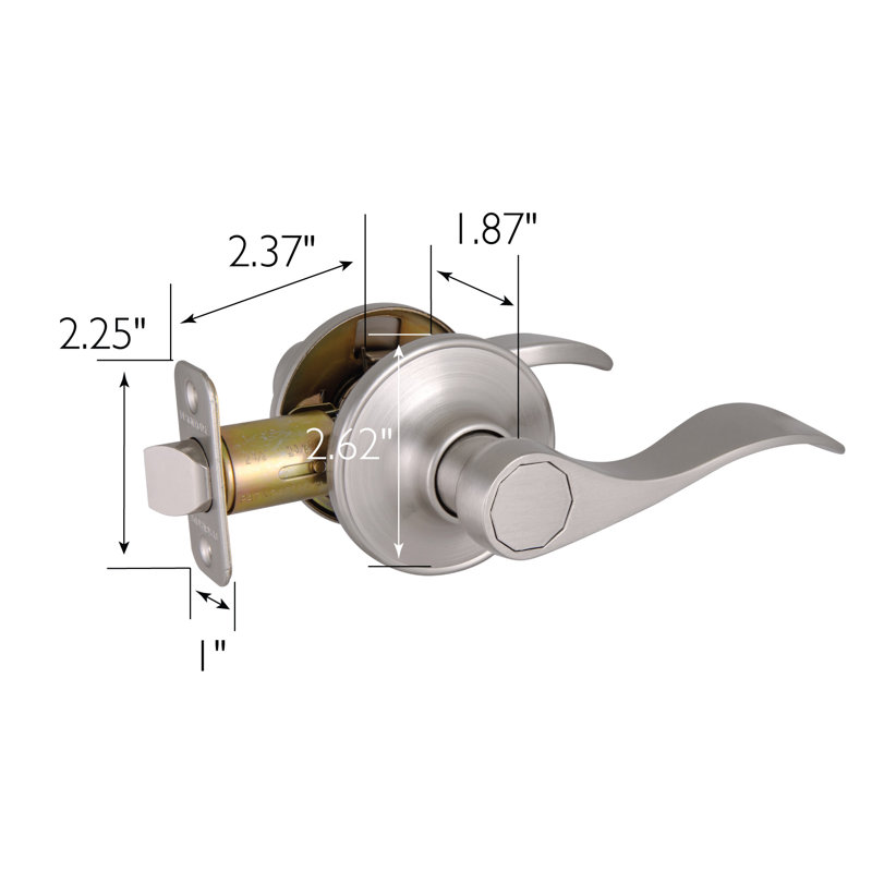Springdale Passage Hall/Closet Door Lever, Satin Nickel